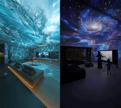 30% DE DESCUENTO🎁 PKNEW® 🎁 Proyector Ambiental 360° de Galaxia y Olas del Océano🎁