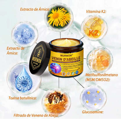 30 % de réduction 🎁🎁 | Crème 𝐌𝐔𝐑𝐖𝐎𝐍® au venin d’abeille pour soulager les douleurs et favoriser le bien-être articulaire ✨✨✨ (Spécialement pour les seniors)