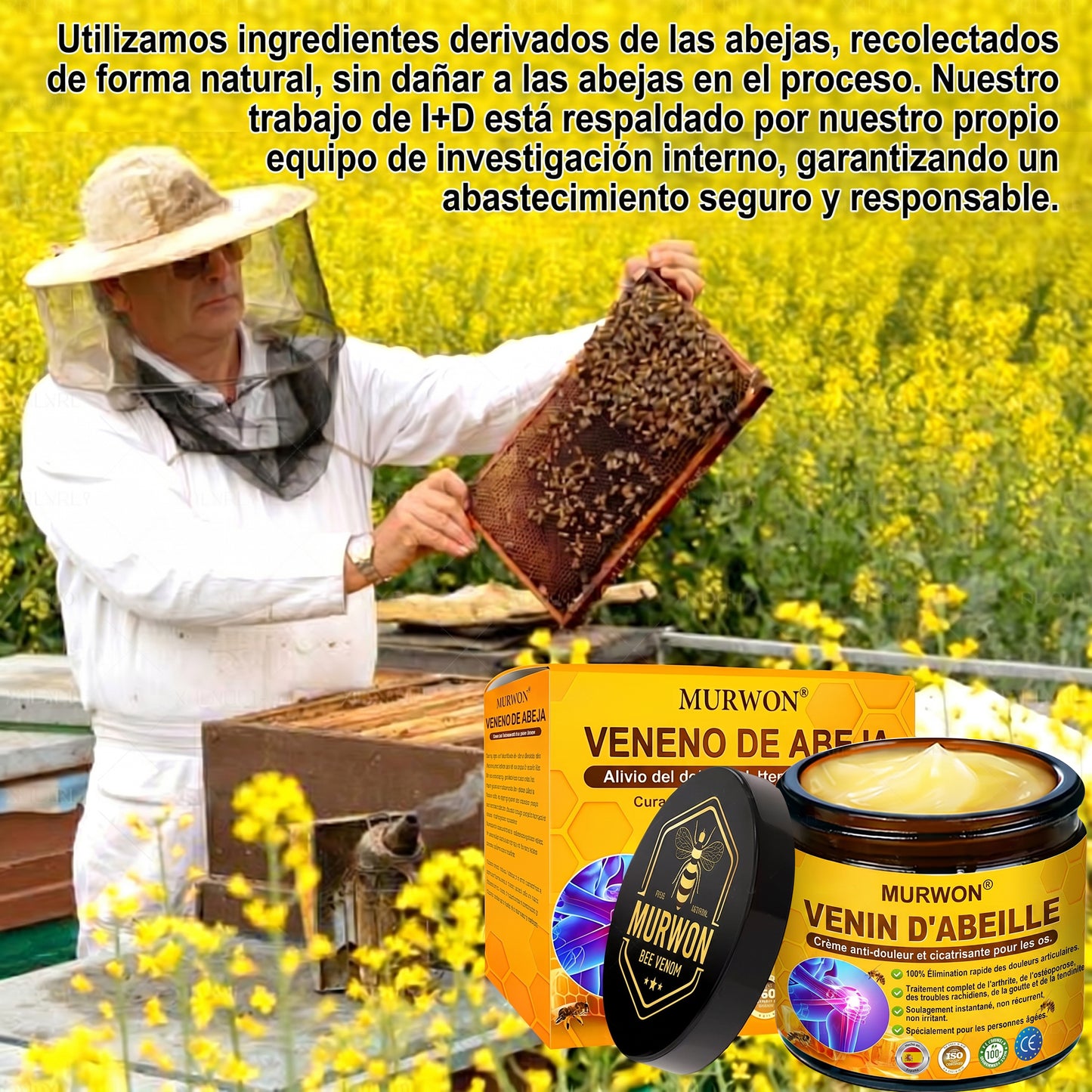 30 % de réduction 🎁🎁 | Crème 𝐌𝐔𝐑𝐖𝐎𝐍® au venin d’abeille pour soulager les douleurs et favoriser le bien-être articulaire ✨✨✨ (Spécialement pour les seniors)