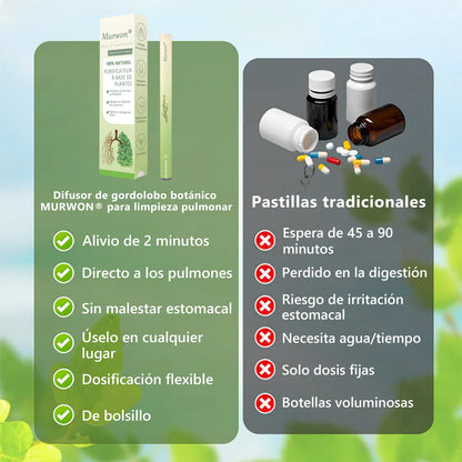 𝐓𝐢𝐞𝐧𝐝𝐚 𝐨𝐟𝐢𝐜𝐢𝐚𝐥 🍈𝐌𝐮𝐫𝑤𝗈𝒏® Difusor Botánico de Mullein para Limpieza de Pulmones (🫁 Tos, faringitis, dificultad para respirar, flema, congestión nasal, bronquitis, síntomas alérgicos, malestar pulmonar)1🎉🎉