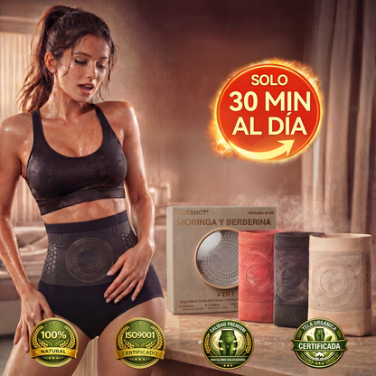 Tienda Oficial de la Marca 🍈BLUESHOT® 2026 – Pantalones Cortos 4 en 1 con Micro-Partículas de Moringa & Berberina para Moldear y Quemar Grasa