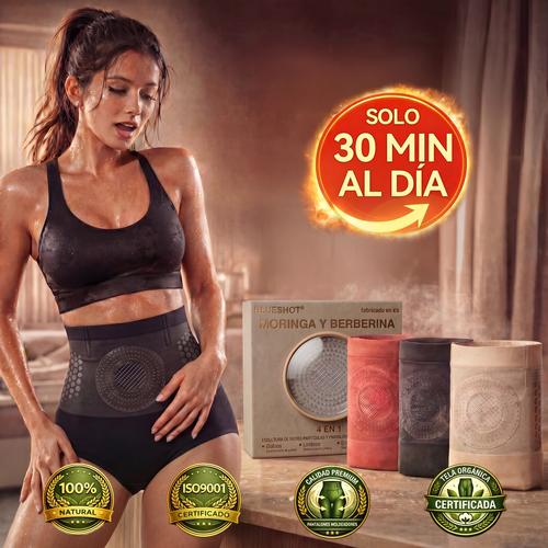 Tienda Oficial de la Marca 🍈BLUESHOT® 2026 – Pantalones Cortos 4 en 1 con Micro-Partículas de Moringa & Berberina para Moldear y Quemar Grasa