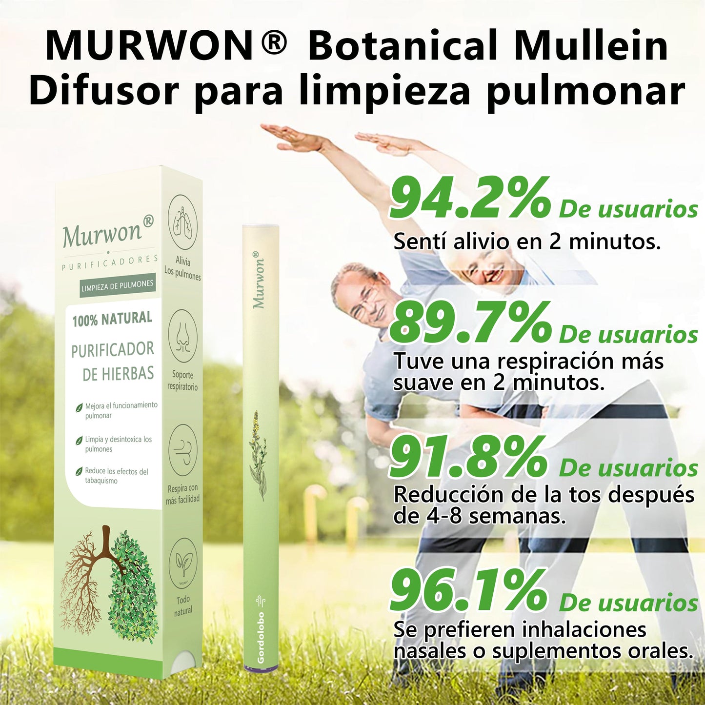 𝐓𝐢𝐞𝐧𝐝𝐚 𝐨𝐟𝐢𝐜𝐢𝐚𝐥 🍈𝐌𝐮𝐫𝑤𝗈𝒏® Difusor Botánico de Mullein para Limpieza de Pulmones (🫁 Tos, faringitis, dificultad para respirar, flema, congestión nasal, bronquitis, síntomas alérgicos, malestar pulmonar)1🎉🎉