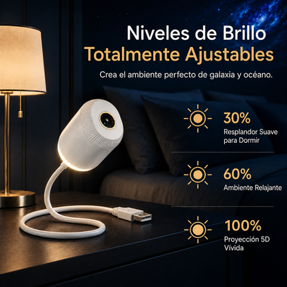 30% DE DESCUENTO🎁 PKNEW® 🎁 Proyector Ambiental 360° de Galaxia y Olas del Océano🎁