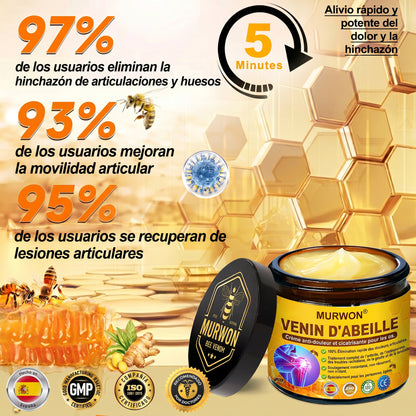 30 % de réduction 🎁🎁 | Crème 𝐌𝐔𝐑𝐖𝐎𝐍® au venin d’abeille pour soulager les douleurs et favoriser le bien-être articulaire ✨✨✨ (Spécialement pour les seniors)