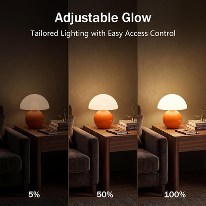 Lámpara de mesa para dormitorio, lámpara de mesita de noche con efecto de cristal agrietado (ice crackle), pequeña lámpara moderna para mesita de noche, adecuada para sala de estar, lámpara de escritorio estética de estilo mid-century.